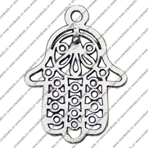 Pendant. Fashion Zinc Alloy jewelry findings. Hands 29x21mm. Sold by KG