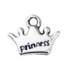 Pendant. Fashion Zinc Alloy jewelry findings. Crown 11x13mm. Sold by KG
