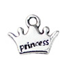 Pendant. Fashion Zinc Alloy jewelry findings. Crown 11x13mm. Sold by KG