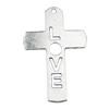 Pendant. Fashion Zinc Alloy jewelry findings. Cross 64x40mm. Sold by KG