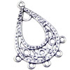 Pendant. Fashion Zinc Alloy jewelry findings. 42x30mm. Sold by KG
