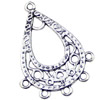 Pendant. Fashion Zinc Alloy jewelry findings. 42x30mm. Sold by KG