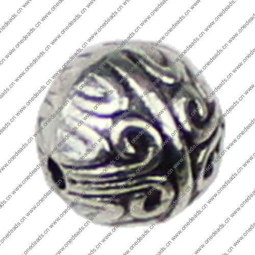 Beads. Fashion Zinc Alloy jewelry findings.7x7mm. Hole size:1mm. Sold by KG