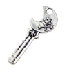 Pendant. Fashion Zinc Alloy jewelry findings. Key 36x12mm. Sold by KG