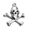 Pendant. Fashion Zinc Alloy jewelry findings. Skeleton 24x20.5mm. Sold by KG
