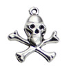 Pendant. Fashion Zinc Alloy jewelry findings. Skeleton 24x20.5mm. Sold by KG