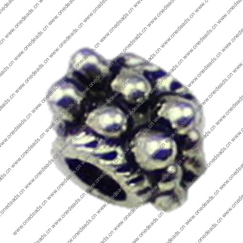 Europenan style Beads. Fashion jewelry findings.4x5mm, Hole size:5mm. Sold by KG