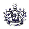 Pendant. Fashion Zinc Alloy jewelry findings. Crown 20x21mm. Sold by KG
