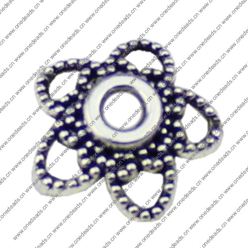 Beads Caps. Fashion Zinc Alloy Jewelry Findings. 11x11mm Hole size:2.5mm. Sold by KG