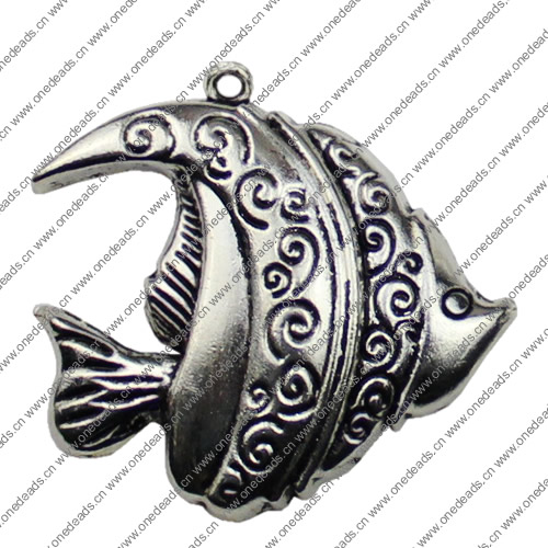 Pendant. Fashion Zinc Alloy jewelry findings. Animal 36x35mm. Sold by KG