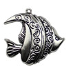 Pendant. Fashion Zinc Alloy jewelry findings. Animal 36x35mm. Sold by KG
