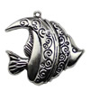 Pendant. Fashion Zinc Alloy jewelry findings. Animal 36x35mm. Sold by KG