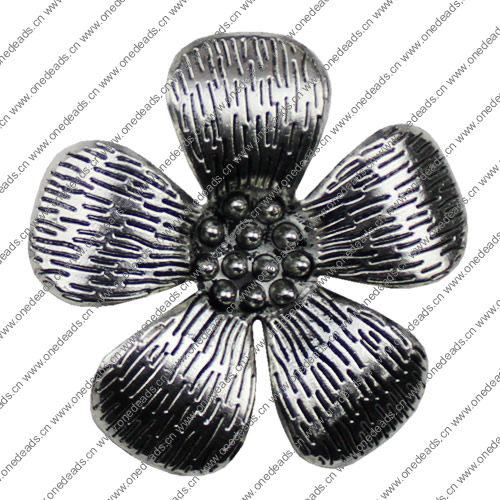 Pendant. Fashion Zinc Alloy jewelry findings. Flower 51x51mm. Sold by KG