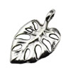 Pendant. Fashion Zinc Alloy jewelry findings. Leaf 19x12mm. Sold by KG