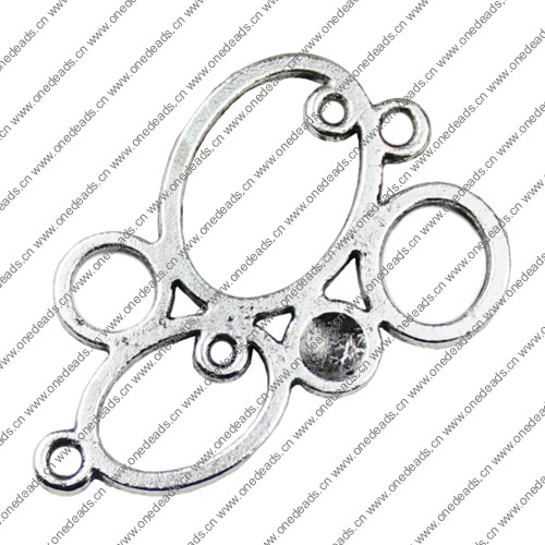 Connector. Fashion Zinc Alloy Jewelry Findings.35x30mm. Sold by KG  