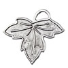 Pendant. Fashion Zinc Alloy jewelry findings. Leaf 33x31mm. Sold by KG
