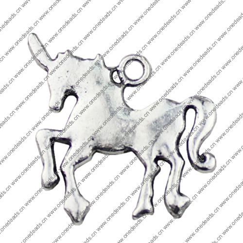 Pendant. Fashion Zinc Alloy jewelry findings. Animal 27x24mm. Sold by KG