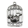 Pendant. Fashion Zinc Alloy jewelry findings. Birdcage 36x22mm. Sold by KG
