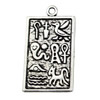 Pendant. Fashion Zinc Alloy jewelry findings. 42.5x24mm. Sold by KG
