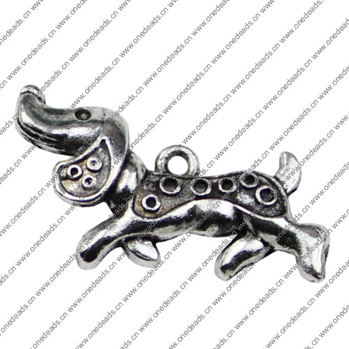 Pendant. Fashion Zinc Alloy jewelry findings. Animal 32x11.5mm. Sold by KG