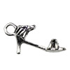 Pendant. Fashion Zinc Alloy jewelry findings. Shoes 29x15mm. Sold by KG
