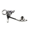 Pendant. Fashion Zinc Alloy jewelry findings. Shoes 29x15mm. Sold by KG