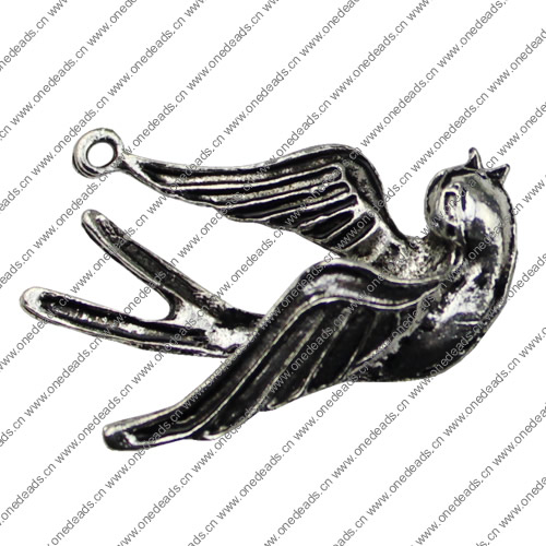 Pendant. Fashion Zinc Alloy jewelry findings. Animal 41x21mm. Sold by KG