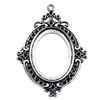 Zinc Alloy Cabochon Settings. Fashion Jewelry Findings. 65x48mm Inner dia 36.5x28mm. Sold by KG
