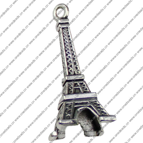 Pendant. Fashion Zinc Alloy jewelry findings. Pagoda 40x16mm. Sold by KG