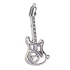 Pendant. Fashion Zinc Alloy jewelry findings. Guitar 69x21mm. Sold by KG

