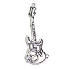 Pendant. Fashion Zinc Alloy jewelry findings. Guitar 69x21mm. Sold by KG