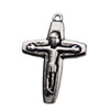 Pendant. Fashion Zinc Alloy jewelry findings. Cross 32x14mm. Sold by KG