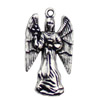 Pendant. Fashion Zinc Alloy jewelry findings. Angel 26x13.5mm. Sold by KG
