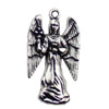 Pendant. Fashion Zinc Alloy jewelry findings. Angel 26x13.5mm. Sold by KG