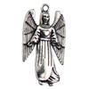 Pendant. Fashion Zinc Alloy jewelry findings. Angel 26x14mm. Sold by KG
