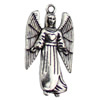 Pendant. Fashion Zinc Alloy jewelry findings. Angel 26x14mm. Sold by KG