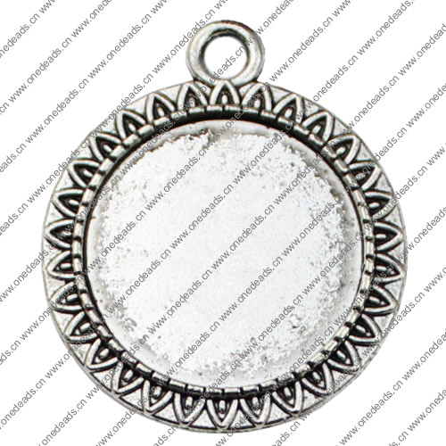 Zinc Alloy Cabochon Settings. Fashion Jewelry Findings. 38x33mm Inner dia 25mm. Sold by KG