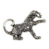 Pendant. Fashion Zinc Alloy jewelry findings.Animal 39x21mm. Sold by KG
