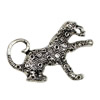 Pendant. Fashion Zinc Alloy jewelry findings.Animal 39x21mm. Sold by KG