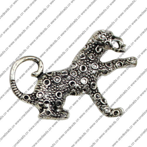 Pendant. Fashion Zinc Alloy jewelry findings.Animal 39x21mm. Sold by KG
