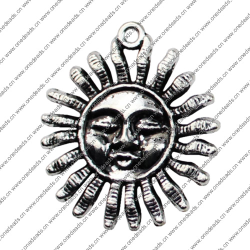 Pendant. Fashion Zinc Alloy jewelry findings.Phoebus 33.5x28.5mm. Sold by KG