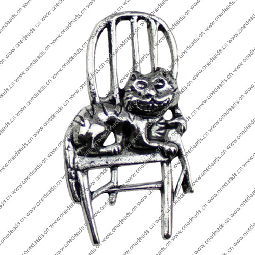 Pendant. Fashion Zinc Alloy jewelry findings.Animal 41x22mm. Sold by KG