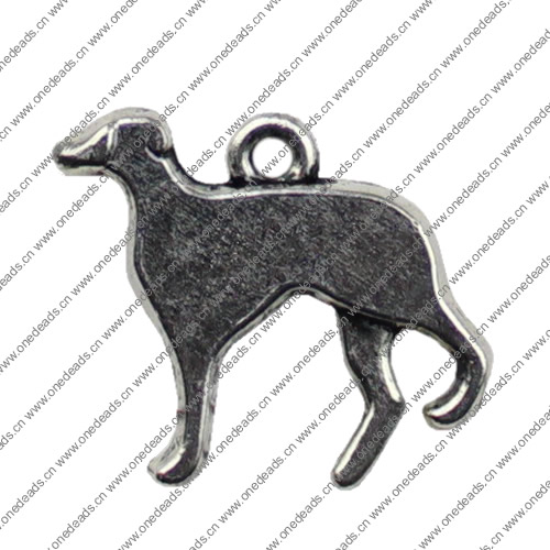 Pendant. Fashion Zinc Alloy jewelry findings.Animal 24x19mm. Sold by KG