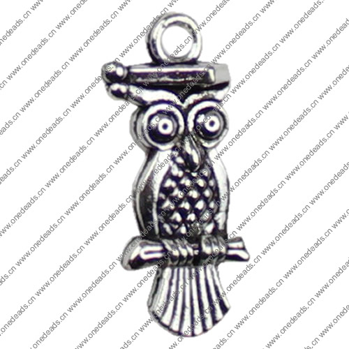 Pendant. Fashion Zinc Alloy jewelry findings.Animal 21x9mm. Sold by KG