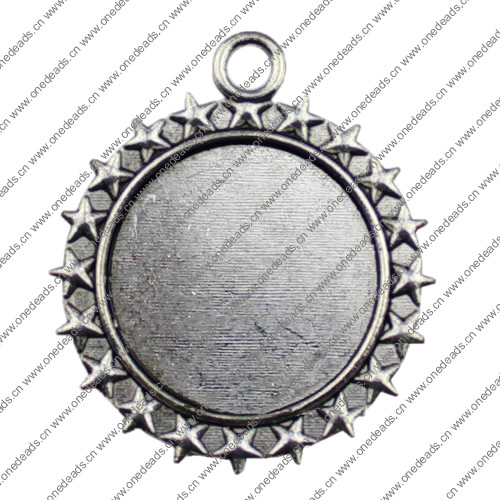Zinc Alloy Cabochon Settings. Fashion Jewelry Findings. 41x35.5mm Inner dia 25mm. Sold by KG