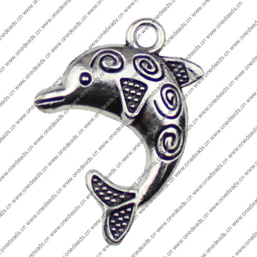 Pendant. Fashion Zinc Alloy jewelry findings. Animal 30x23mm. Sold by KG