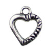 Pendant. Fashion Zinc Alloy jewelry findings. Heart 16x13mm. Sold by KG
