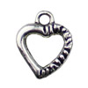 Pendant. Fashion Zinc Alloy jewelry findings. Heart 16x13mm. Sold by KG