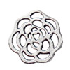 Pendant. Fashion Zinc Alloy jewelry findings. Flower 16x16mm. Sold by KG