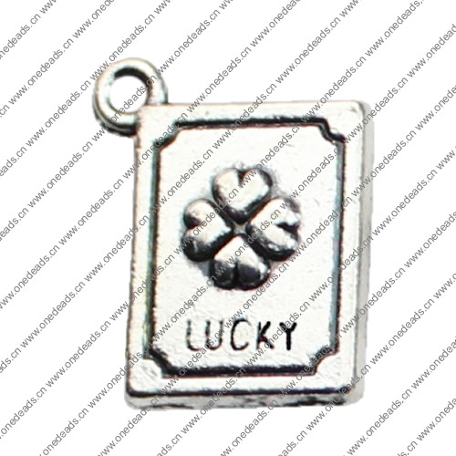 Pendant. Fashion Zinc Alloy jewelry findings.18x12mm. Sold by KG